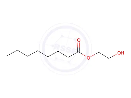 Chemical structure of Ethylene Glycol Monooctanoate