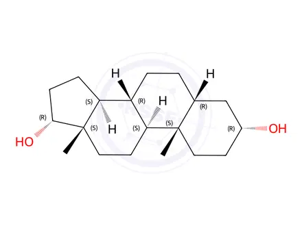 Chemical structure of 5β-Androstane-3α,17α-diol