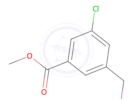 Chemical structure of Methyl 3-Chloro-5-(hydroxymethyl)benzoate