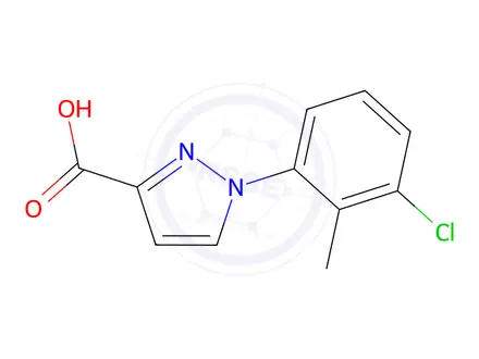 Chemical structure of 1-(3-Chloro-2-methylphenyl)-1h-pyrazole-3-carboxylic acid