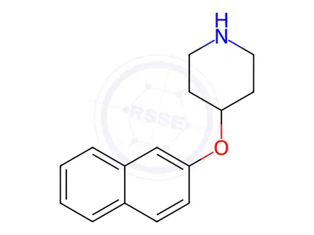 Chemical structure of 2-Naphthyl 4-piperidinyl ether
