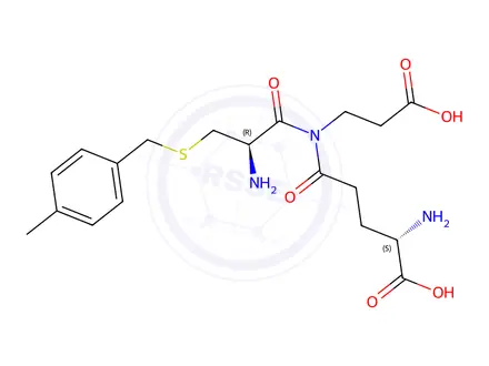 Chemical structure of gamma-glutaminyl-S-(4-methylbenzyl)cysteinyl-beta-alanine