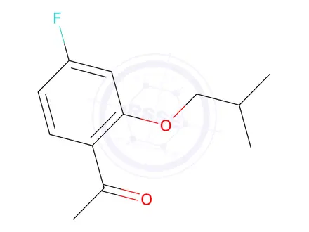 Chemical structure of 1-(4-Fluoro-2-isobutoxyphenyl)ethanone