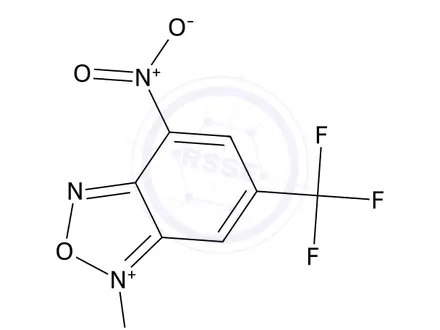 Chemical structure of 4-nitro-6-(trifluoromethyl)-2,1,3-benzoxadiazol-1-ium-1-olate