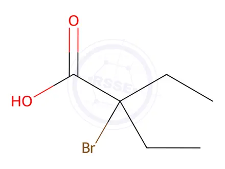 Chemical structure of 2-Bromodiethylacetic acid