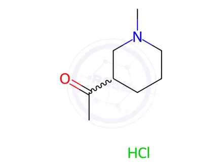 Chemical structure of 1-(1-Methylpiperidin-3-yl)ethan-1-one hydrochloride