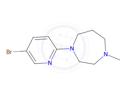 Chemical structure of 1-(5-Bromopyridin-2-yl)-4-methyl-1,4-diazepane
