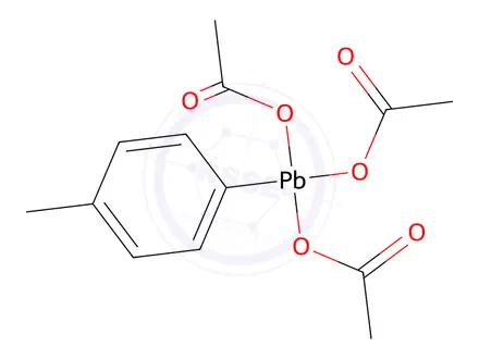 Chemical structure of Triacetic acid (4-methylphenyl) lead(IV) salt