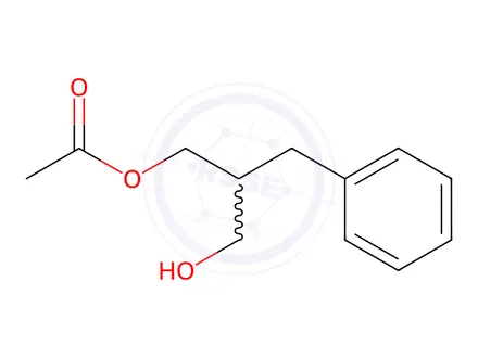 Chemical structure of 2-Benzyl-3-hydroxypropyl acetate