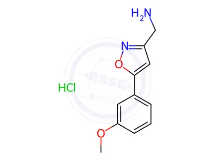 Chemical structure of {[5-(3-Methoxyphenyl)isoxazol-3-yl]methyl}amine hydrochloride
