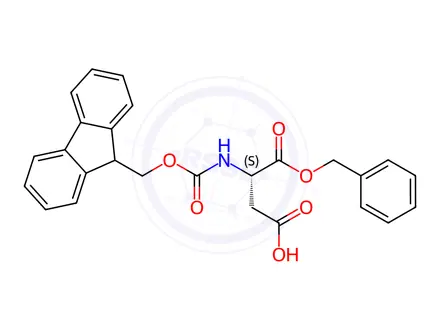 Chemical structure of Fmoc-Asp-OBzl