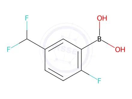 Chemical structure of (5-(Difluoromethyl)-2-fluorophenyl)boronic acid