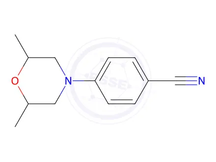 Chemical structure of 4-(cis-2,6-Dimethylmorpholino)benzonitrile