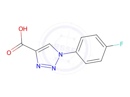 Chemical structure of 1-(4-Fluorophenyl)-1H-1,2,3-triazole-4-carboxylic acid
