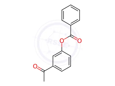 Chemical structure of 3-Benzoyloxyacetophenone