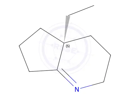 Chemical structure of 2H-Cyclopenta[b]pyridine,4a-ethyl-3,4,4a,5,6,7-hexahydro-,(S)-(9CI)