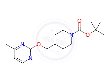 Chemical structure of tert-Butyl 4-(((4-methylpyrimidin-2-yl)oxy)methyl)piperidine-1-carboxylate