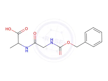 Chemical structure of Z-GLY-DL-ALA-OH
