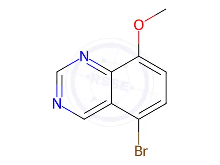 Chemical structure of 5-bromo-8-methoxy-quinazoline