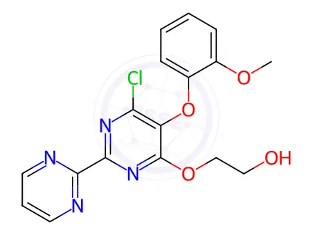Chemical structure of 2-((6-Chloro-5-(2-methoxyphenoxy)-[2,2'-bipyrimidin]-4-yl)oxy)ethan-1-ol