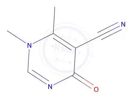 Chemical structure of 1,6-Dimethyl-4-oxo-1,4-dihydropyrimidine-5-carbonitrile