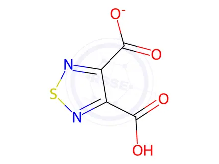Chemical structure of Potassium 4-Carboxy-1,2,5-thiadiazole-3-carboxylate Hydrate