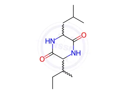 Chemical structure of Dl-Isoleucyl-Leucyl Anhydride