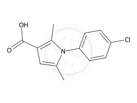 Chemical structure of 1-(4-Chlorophenyl)-2,5-dimethyl-1h-pyrrole-3-carboxylic acid