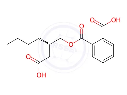 Chemical structure of Mono[2-(carboxyMethyl)hexyl] Phthalate