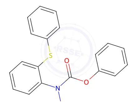 Chemical structure of Phenyl nitroso(2-(phenylthio)phenyl)carbamate