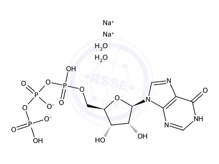 Chemical structure of Inosine 5'-triphosphate disodium salt