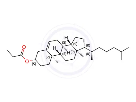 Chemical structure of Cholesterol Propionate