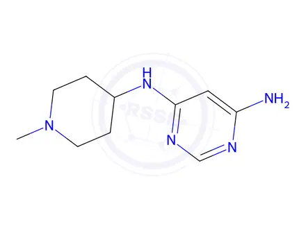 Chemical structure of n4-(1-methylpiperidin-4-yl)pyrimidine-4,6-diamine