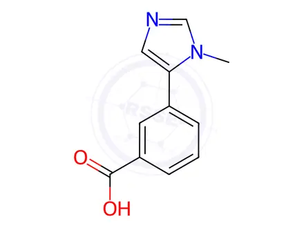 Chemical structure of 3-(1-Methyl-5-imidazolyl)benzoic Acid