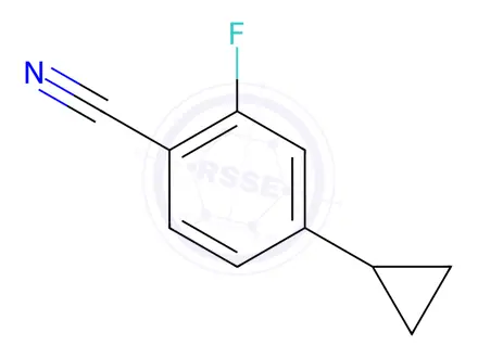 Chemical structure of 4-Cyclopropyl-2-fluorobenzonitrile