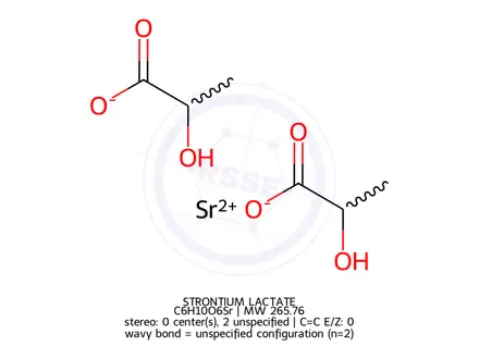 Chemical structure of STRONTIUM LACTATE