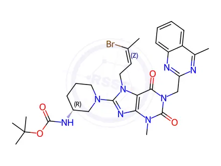 Chemical structure of Linagliptin Impurity 334
