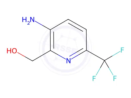 Chemical structure of 3-Amino-6-(trifluoromethyl)pyridine-2-methanol