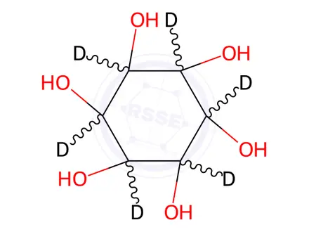 Chemical structure of Myo-inositol-[D6]