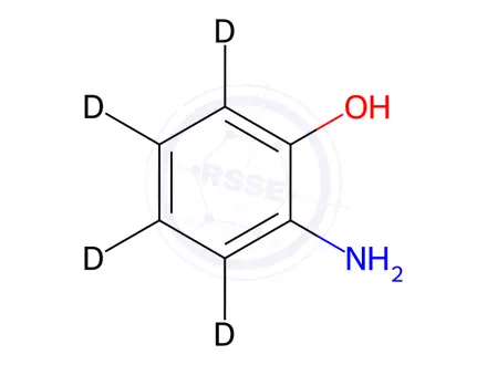 Chemical structure of o-Aminophenol-d4