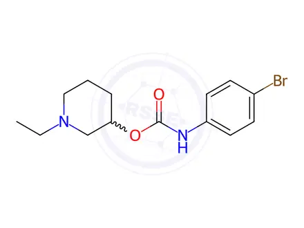 Chemical structure of p-Bromocarbanilic acid 1-ethyl-3-piperidinyl ester