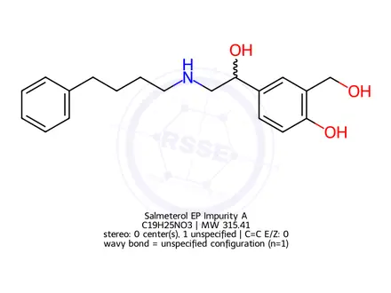 Chemical structure of Salmeterol EP Impurity A