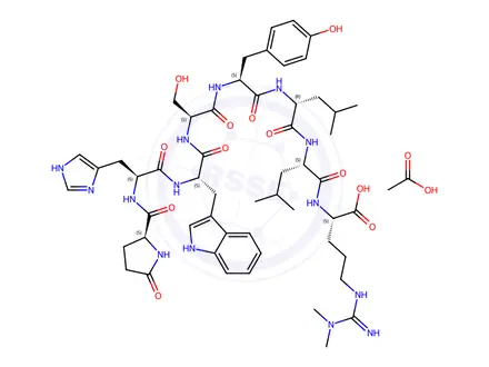 Chemical structure of Leuprorelin Impurity 19 Acetate