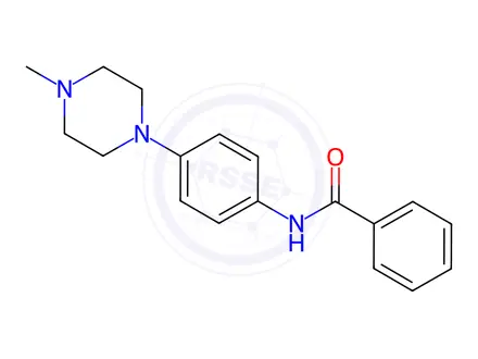 Chemical structure of N-[4-(4-methylpiperazin-1-yl)phenyl]benzamide