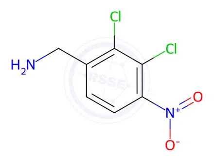 Chemical structure of 2,3-Dichloro-4-nitrobenzenemethanamine