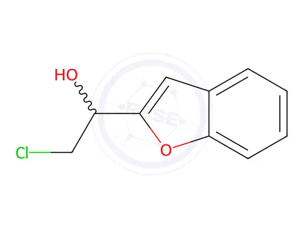 Chemical structure of 1-(1-Benzofuran-2-yl)-2-chloroethan-1-ol