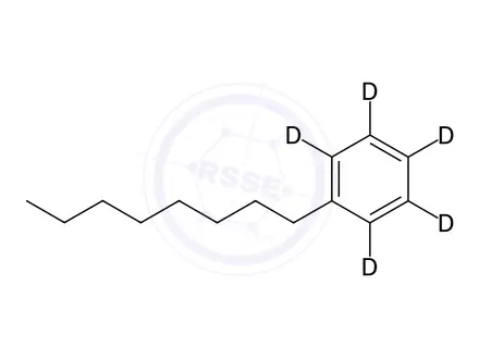 Chemical structure of n-Octylbenzene-2,3,4,5,6-d5