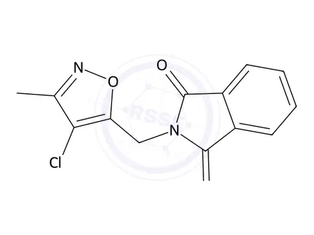 Chemical structure of 2-((4-Chloro-3-methylisoxazol-5-yl)methyl)isoindoline-1,3-dione