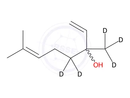 Chemical structure of Linalool-D5