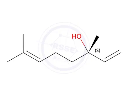 Chemical structure of (S)-3,7-dimethyl-1,6-octadien-3-ol